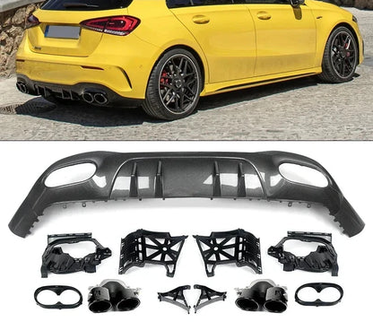 A45 AMG Style Rear Diffuser for Mercedes-Benz A-Class W177 2019+