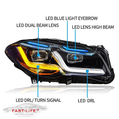 BMW 5 Series 2011-2017 LED Headlight Upgrade