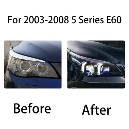 BMW 5 Series 2003-2008 E60 LED Headlight Upgrade