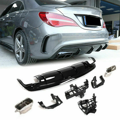 CLA45 Style Rear Diffuser for Mercedes-Benz CLA 2013-2019