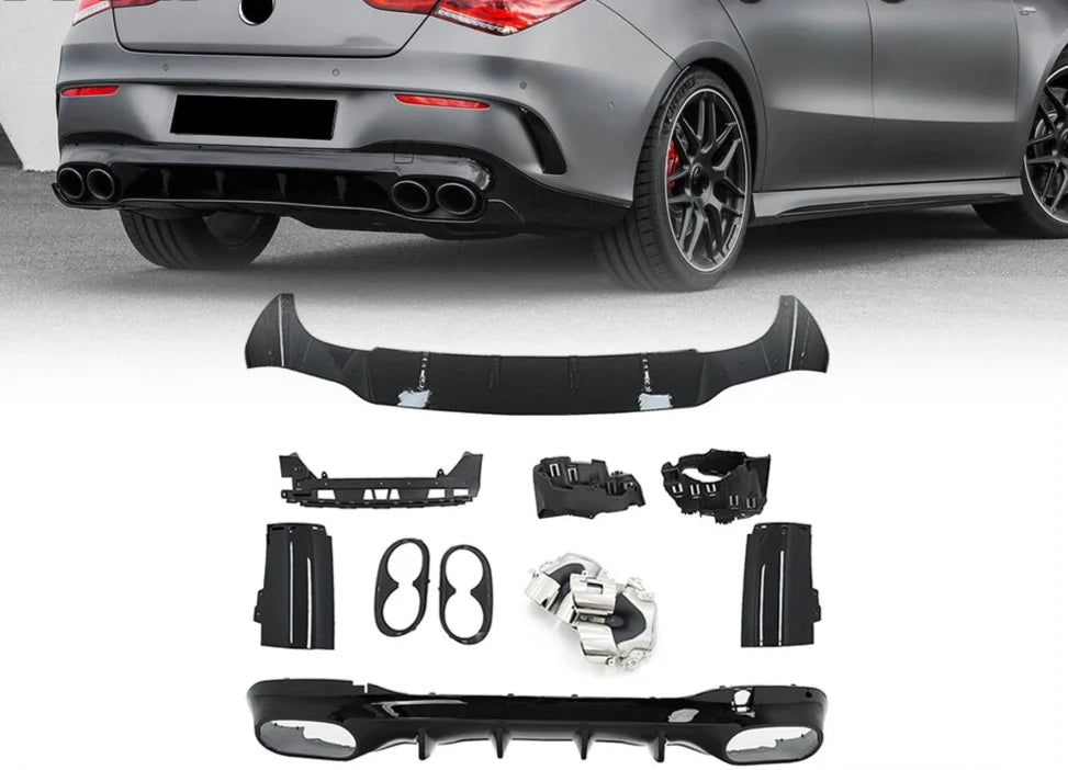 CLA35/CLA45 AMG Style Rear Diffuser For Mercedes-Benz CLA 2020+