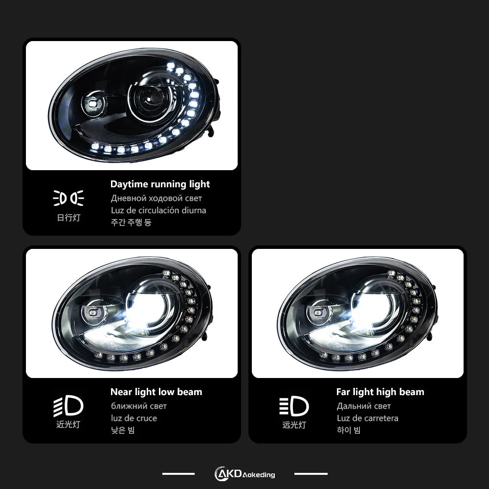 Volkswagen Beetle 2013-2020 LED Headlight Upgrade
