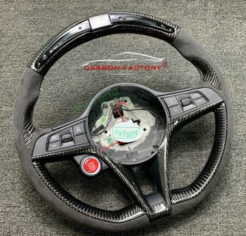 Alfa Romeo Giulia Custom Carbon Fibre Steering Wheel