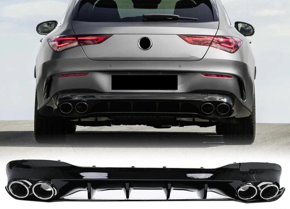 CLA35/45 Style Rear Diffuser for Mercedes-Benz CLA Estate 2020+