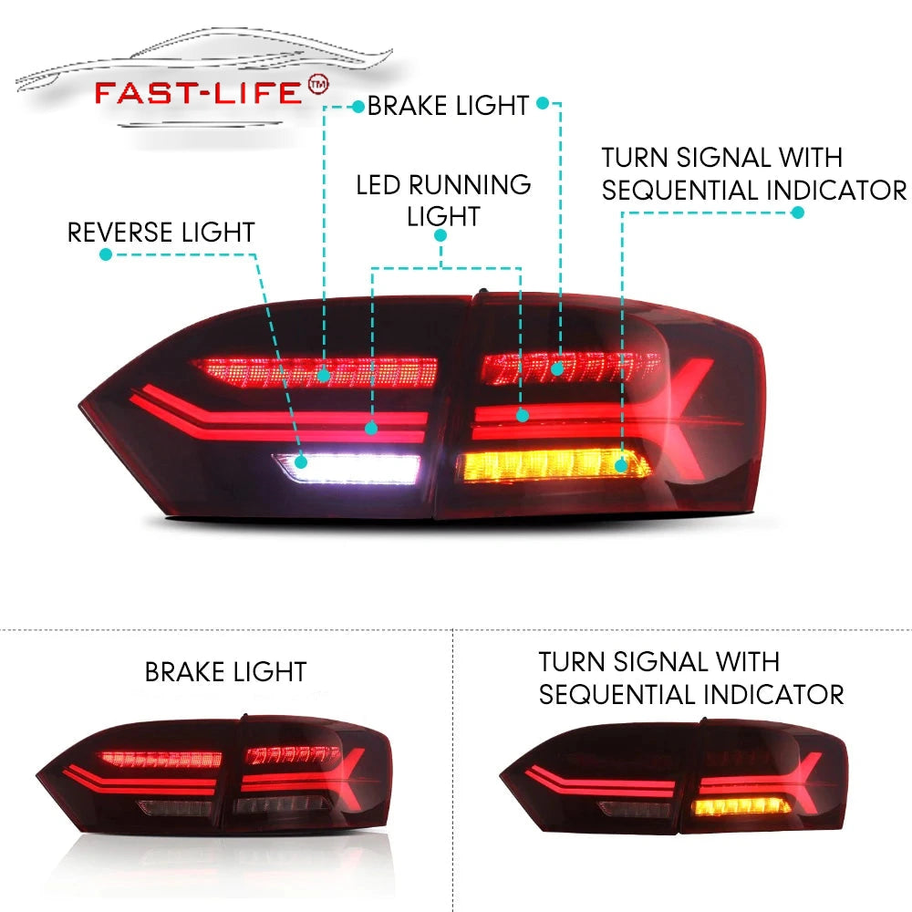 Volkswagen Jetta MK6 2012-2014 LED Rear Light Upgrade