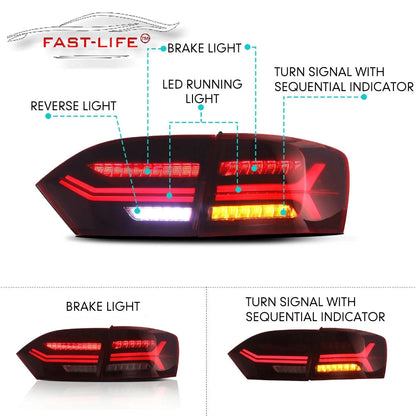 Volkswagen Jetta MK6 2012-2014 LED Rear Light Upgrade