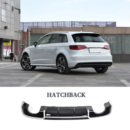 RS3 Style Diffuser for Audi A3 Non-S-Line Hatchback 2014-2016