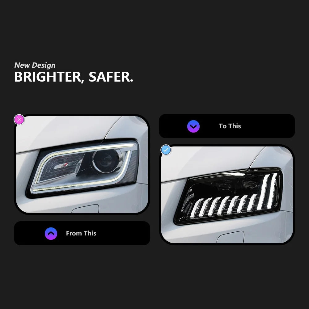 Audi Q5 2008-2018 LED Headlight Upgrade