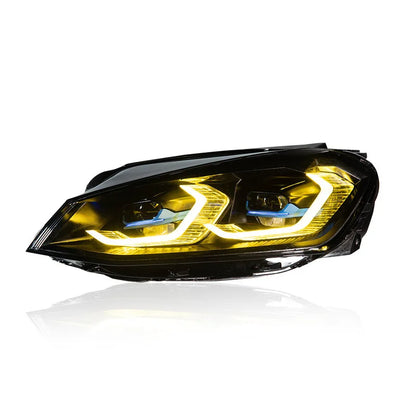Volkswagen Golf 2013-2017 MK7 BMW Style Dual-Colour LED Headlight Upgrade