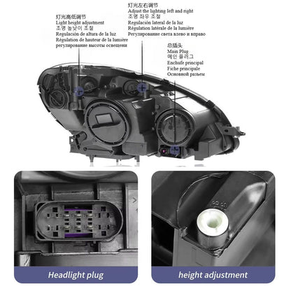 Mercedes Benz C Class 2007-2014 W204 LED Headlight Upgrade