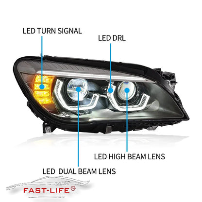 BMW 7-Series 2009-2014 Halo LED Headight Upgrade