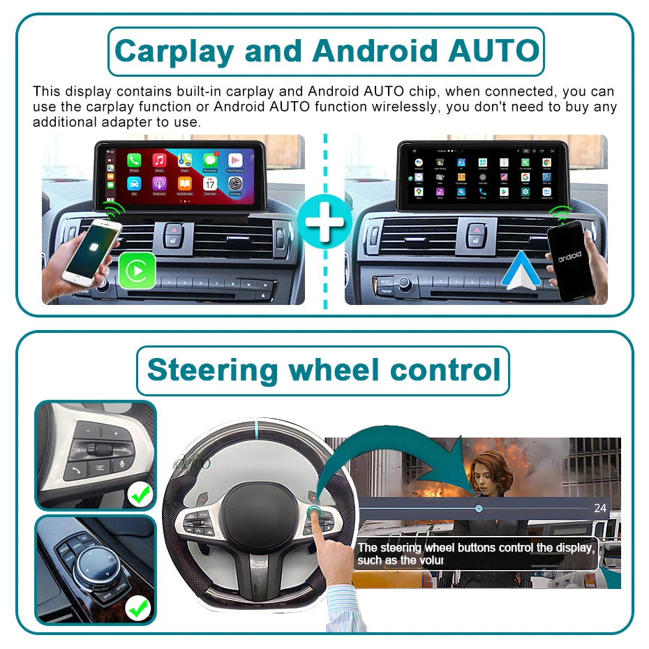 BMW 1/2 Series F Chassis Apple CarPlay Screen 2011-2017