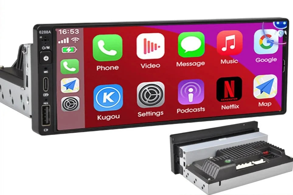 Apple CarPlay 6.9 Inch Single Din Touch Screen Radio