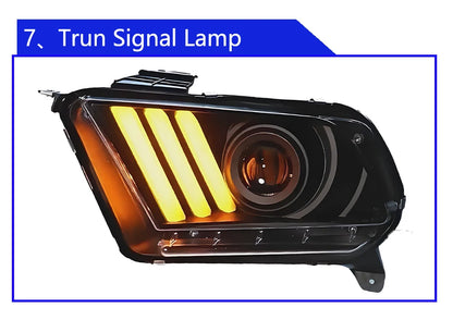Ford Mustang 2010-2014 LED Headlight Upgrade OEM+