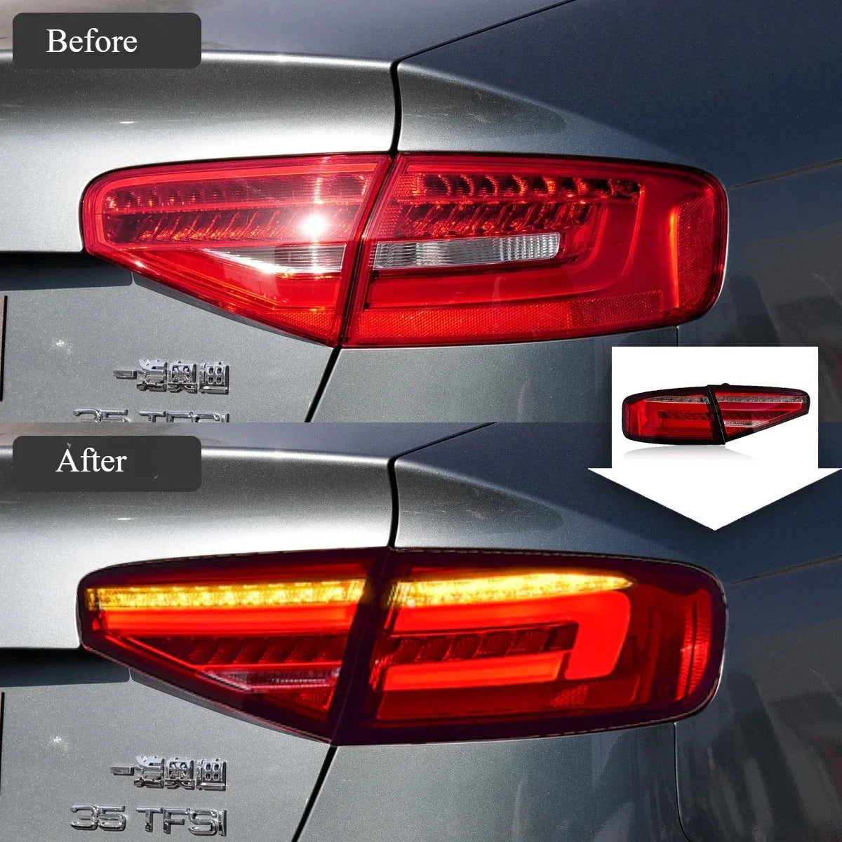 Audi A4 2013-2016 LED Rear Light Upgrade