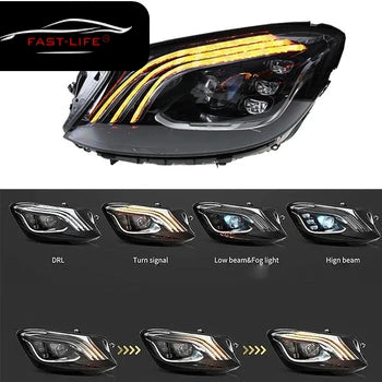 Mercedes Benz S-Class 2014-2017 LED Headlight Upgrade