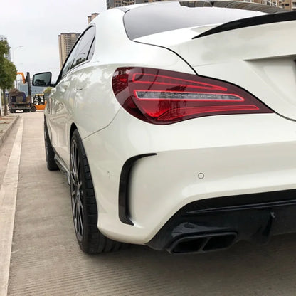 CLA45 Style Rear Bumper Canards For Mercedes Benz CLA 2013-2019