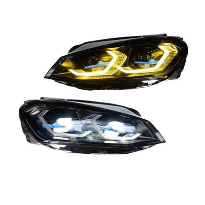 Volkswagen Golf 2013-2017 MK7 BMW Style Dual-Colour LED Headlight Upgrade