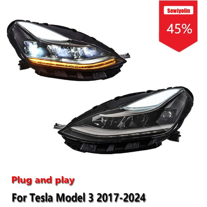 Tesla Model 3 2017-2024 LED Headlight Upgrade