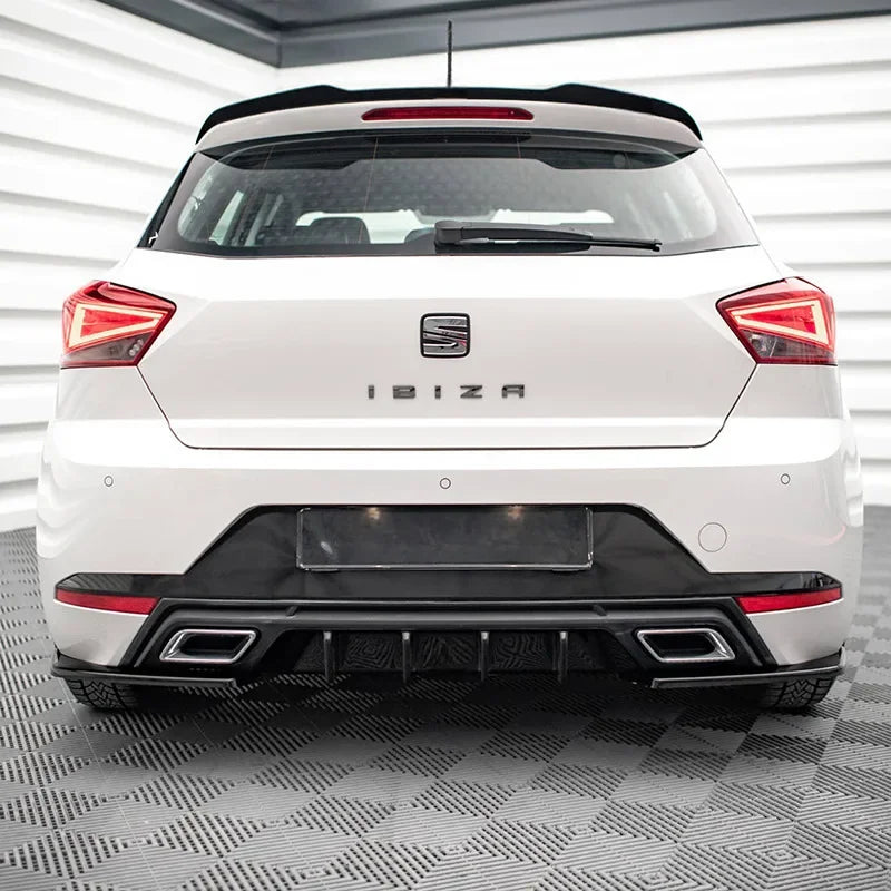 Seat Ibiza MK5 (2017-2021) - MAXTON Style Rear Diffuser + Side Fins