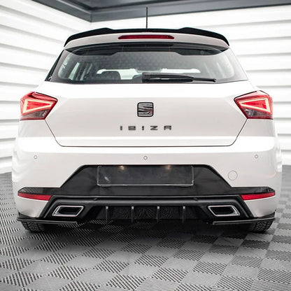 Seat Ibiza MK5 (2017-2021) - MAXTON Style Rear Diffuser + Side Fins