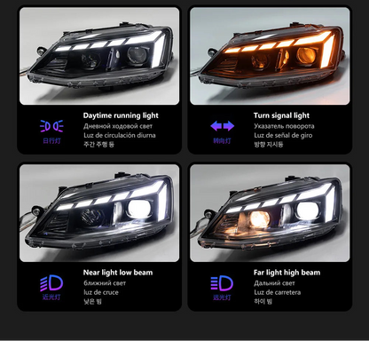 Volkswagen Jetta Headlights 2011-2018 LED Headlight Upgrade