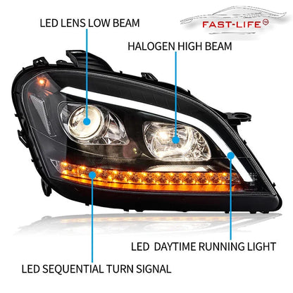 Mercedes Benz ML W164 2005-2008 LED Headlight Upgrade