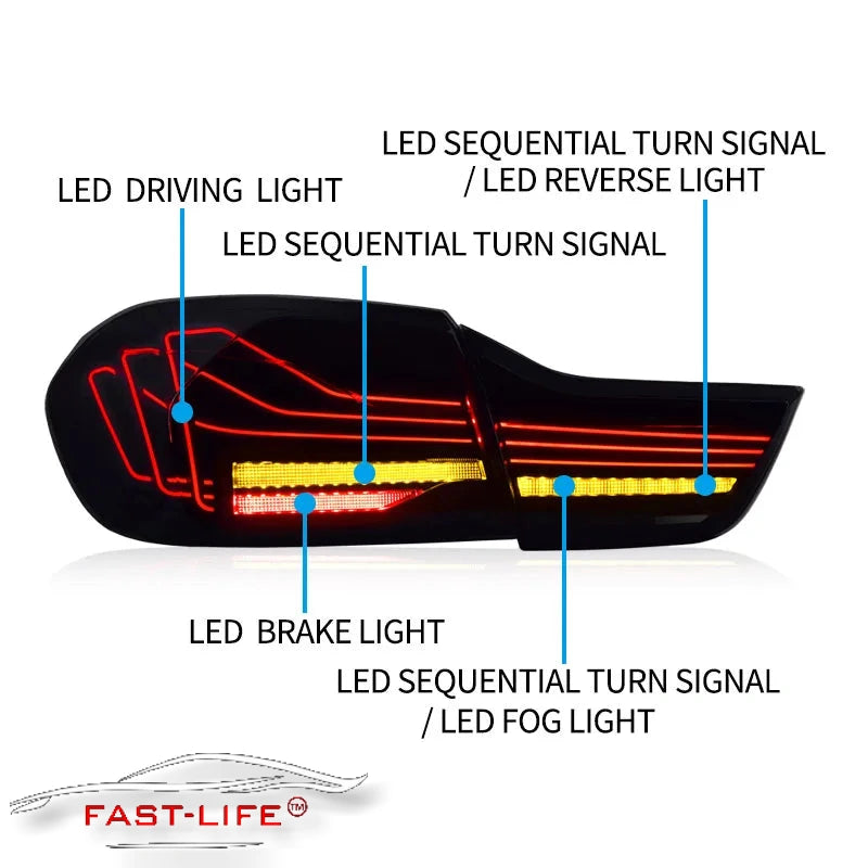 BMW 4-series 2013-2018 CSL Style LED Rear Light Upgrade