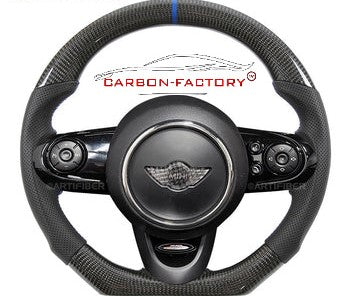 Mini Custom Carbon Fibre Steering Wheel