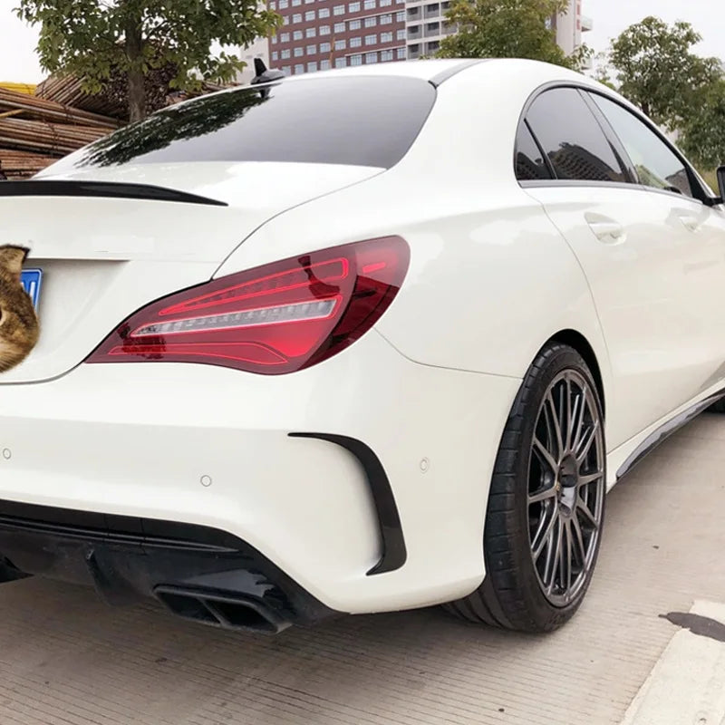 CLA45 Style Rear Bumper Canards For Mercedes Benz CLA 2013-2019