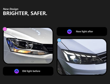 Volkswagen Jetta Headlights 2011-2018 LED Headlight Upgrade