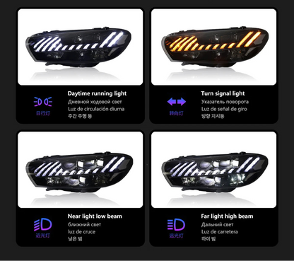 Volkswagen Scirocco 2009-2017 LED Headlight Upgrade Audi Style
