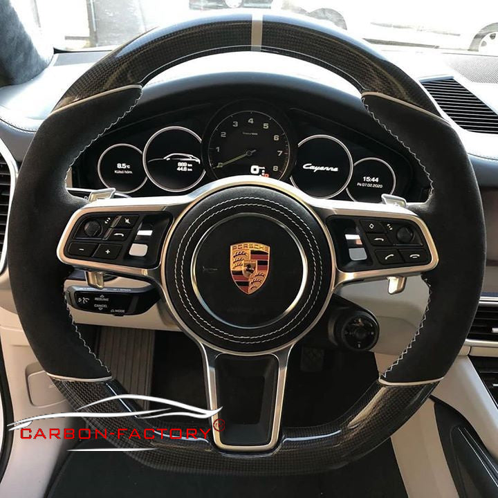 Porsche Cayenne Custom Carbon Fibre Steering Wheel