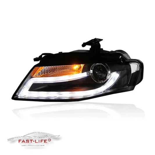 Audi A4 Headlights 2009 - 2012 B8 LED Headlight Upgrade - Fast Life Customs