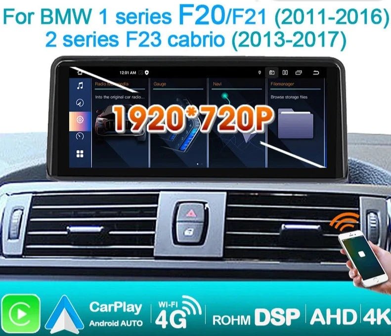 BMW 1/2 Series F Chassis Apple CarPlay Screen 2011 - 2017 - Fast Life Customs