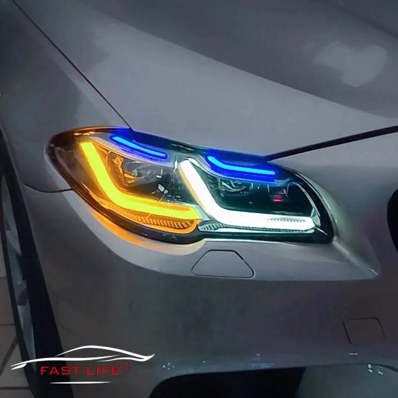 BMW 5 Series 2011 - 2017 LED Headlight Upgrade - Fast Life Customs