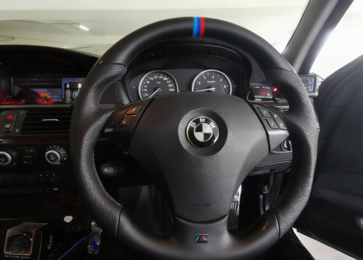 BMW E60 5 Series / 6 Series Custom Carbon Fibre Steering Wheel - Fast Life Customs