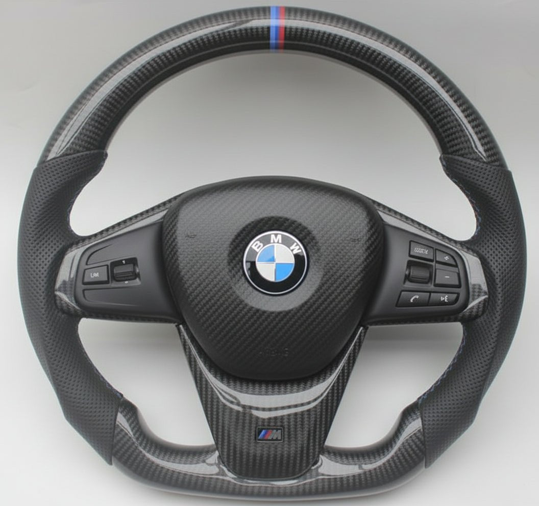 BMW X1 & X2 Series Custom Carbon Fibre Steering Wheel - Fast Life Customs