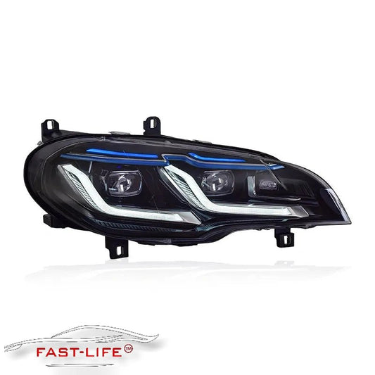 BMW X5 2007 - 2013 LED Laser Style LED Headlight Upgrade - Fast Life Customs
