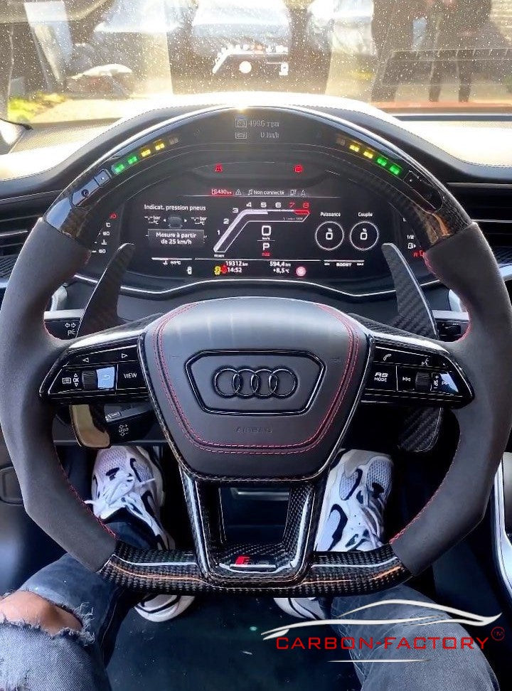 Audi A6/A7 C8 Custom Carbon Fibre Steering Wheel