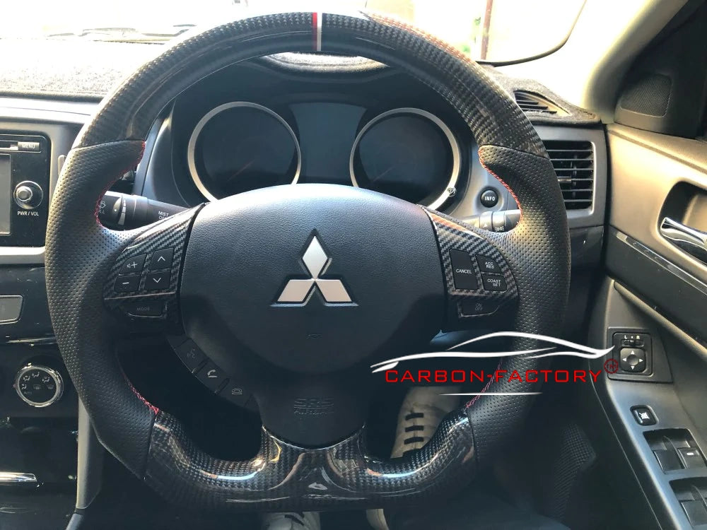 Mitsubishi Lancer EX 2007-2017 Custom Carbon Fibre Steering Wheel