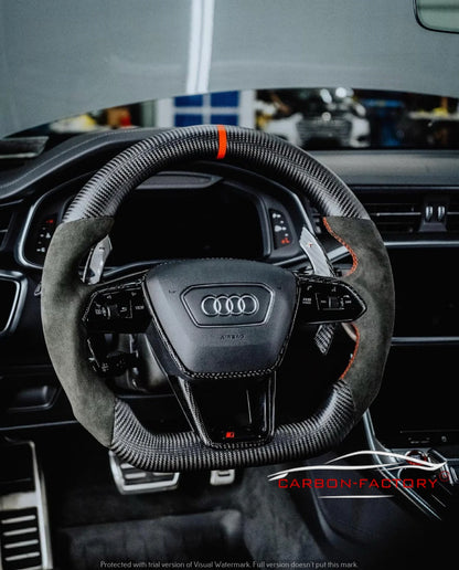 Audi A6/A7 C8 Custom Carbon Fibre Steering Wheel