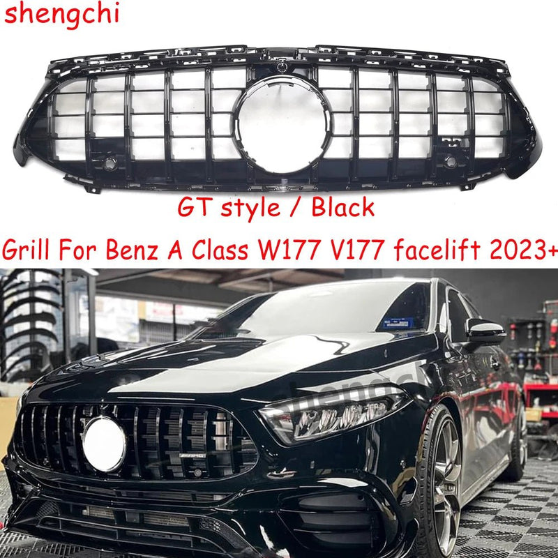 Mercedes Benz A-Class AMG Style Front Grill W177 Facelift 2023+