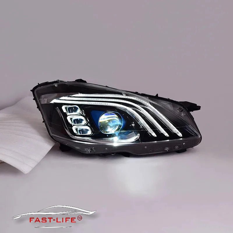 Mercedes - Benz S - class W221 2006 - 2012 LED Headlight Upgrade - Fast Life Customs