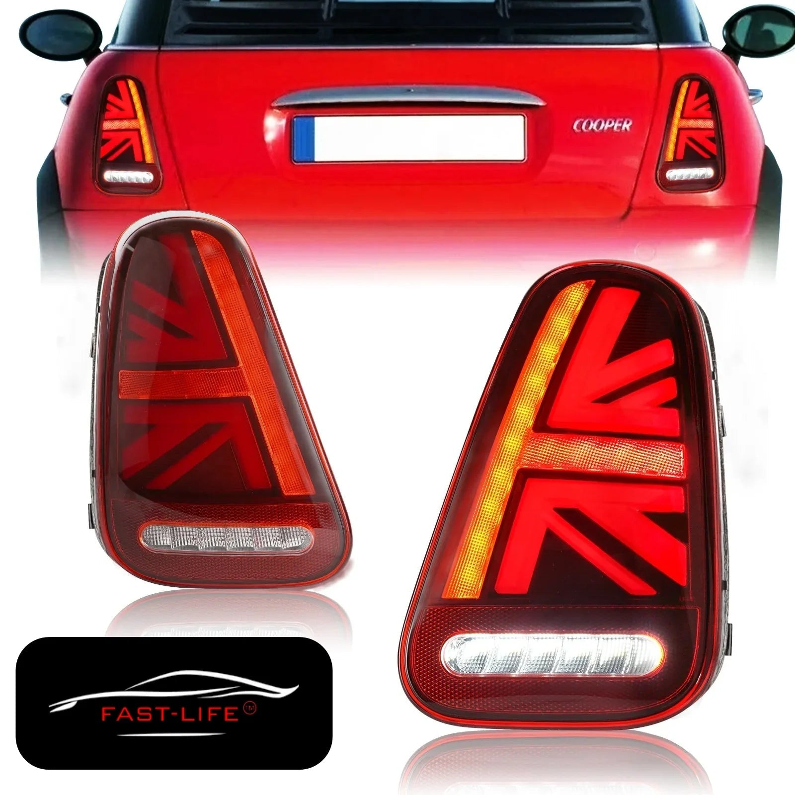 MINI Cooper 2001 - 2007 LED Rear Light Upgrade - Fast Life Customs