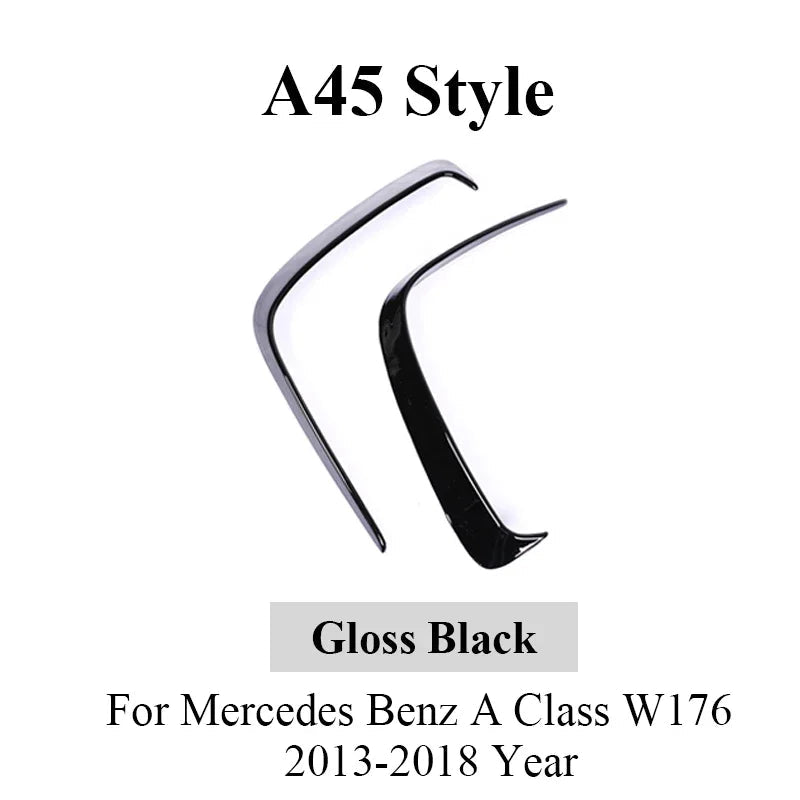 Rear Bumper Canards For Mercedes Benz A - Class W176 2013 - 2018 - Fast Life Customs