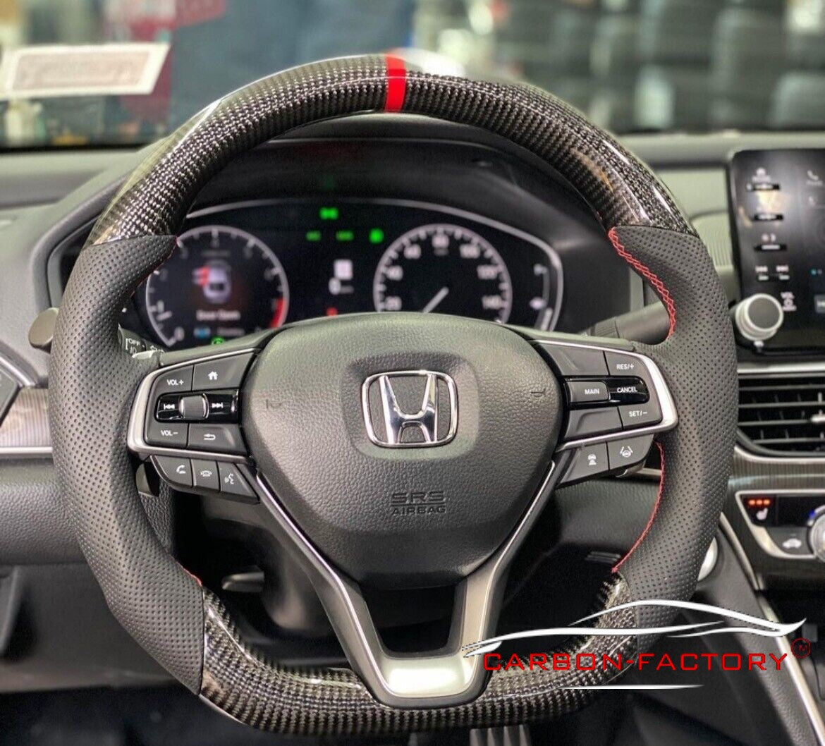 Honda Accord 2018-2022 Custom Carbon Fibre Steering Wheel