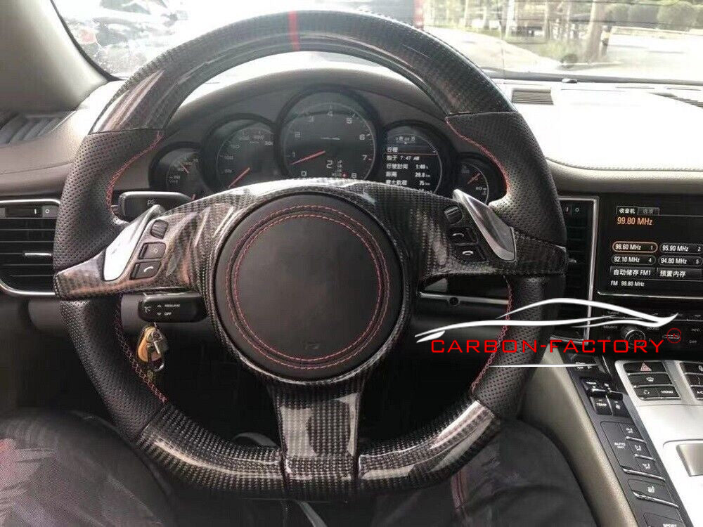 Porsche 2010 - 2014 Custom Carbon Fibre Steering Wheel