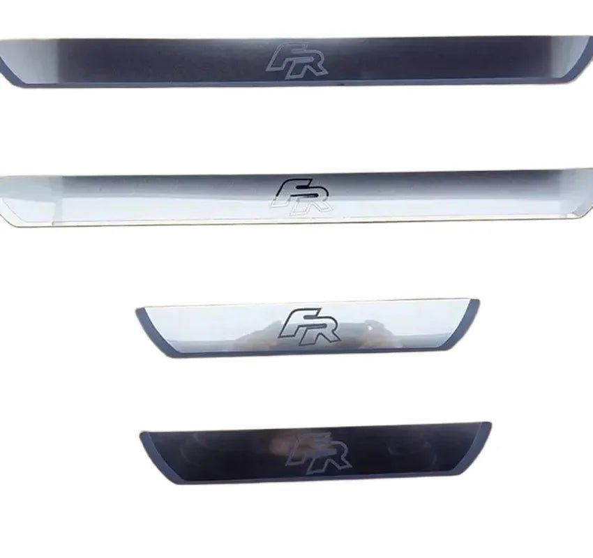 Seat FR Stainless Steel Door Sill Guards (4pc) - Fast Life Customs