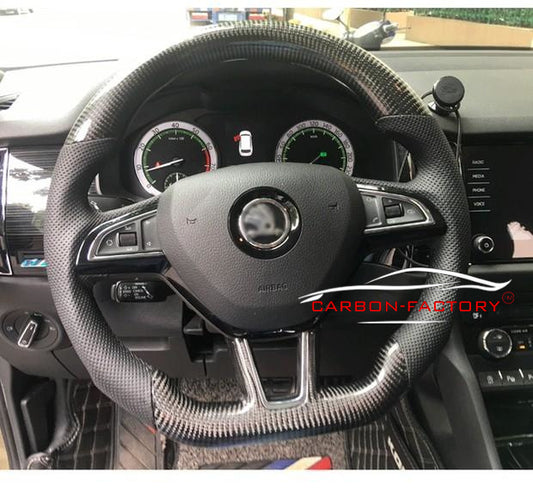 Skoda Octavia/Superb MK3 Custom Carbon Fibre Steering Wheel